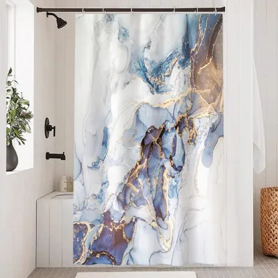 Produktbild von Duschvorhang 120 x 180 cm, schimmelresistent, wasserdicht, Polyester, für Badezimmer