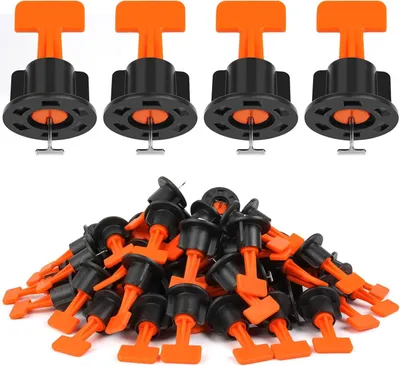 Immagine prodotto di Sistema di livellamento per piastrelle, 1,5 mm, 80 pezzi. Kit di livellamento per la posa di piastrelle, completo di 2 chiavi, distanziatori riutilizzabili e utensili per piastrelle