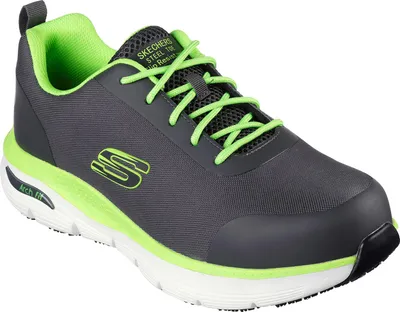 Produktbild von Skechers Herren Sicherheitssneaker SRRINGSTAP ARCH FIT 200086EC CCLM Grau/Grün , Schuhgröße:46 EU