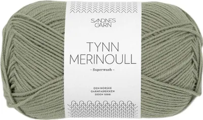 Produktbild von Sandnes Tynn Merinoull 50g 8521 støvet lys grønn