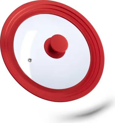 Obrázek produktu pro relaxdays univerzální poklice na hrnec červená 27,5 cm