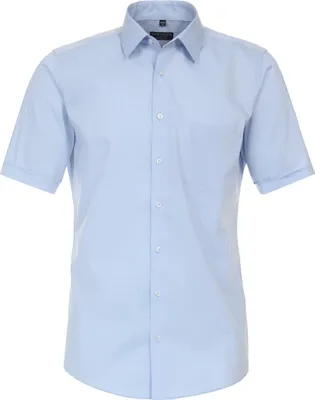 Produktbild von REDMOND Herren Businesshemd Kurzarm Kent Modern-Fit Popeline Hellblau S