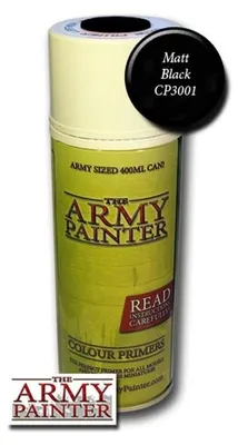 Productafbeelding van Grunderspray, mat zwart, 400 ml, voor miniaturen