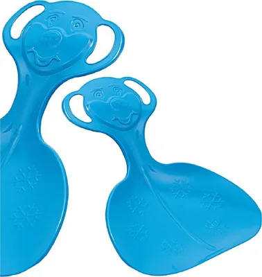 Immagine prodotto di Scivolo a disco da neve UFO blu - Robusto bob in plastica per bambini