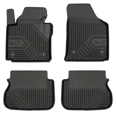 Imagen del producto de Alfombrillas de goma para Volkswagen Caddy III 2003-2020 (familiar) – juego de 4 piezas, negras, a medida