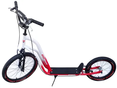 Produktbild von Scooter Storm mit aufblasbaren Rädern 20/16" weiß und rot