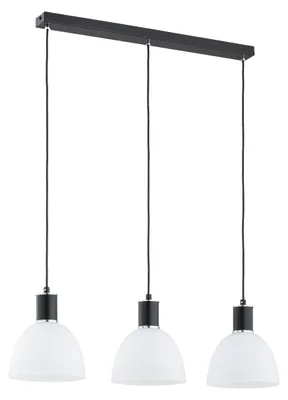 Zdjęcie produktu dla Lampa wisząca SANBRI czarno-biała 3xE27x15W metal wym:90x75x14cm IP20 Alfa