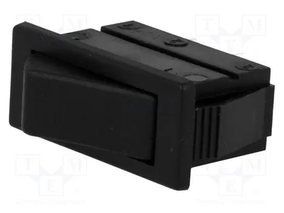 Immagine prodotto di 1 interruttore: posizione 2, OFF-(ON), 20A/28VDC, colore nero, modello C1501ALAAA, interruttore a levetta, 16A/250VAC