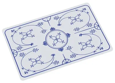 Produktbild von 24er Set Platzsets, Tischsets INDISCHBLAU Zwiebelmuster weiß blau 43x28cm Kesper