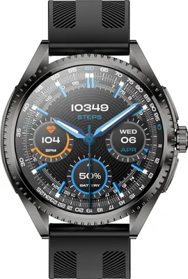 Produktbild von Smartwatch CF52 Schwarz mit Bluetooth-Anruffunktion, Herzfrequenz- und Blutdrucküberwachung