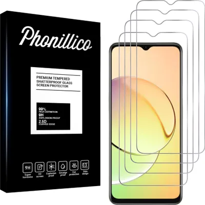 Zdjęcie produktu dla Szkło hartowane do Realme 10 5G [4 sztuki] Folia ochronna na ekran odporna na zarysowania Phonillico®