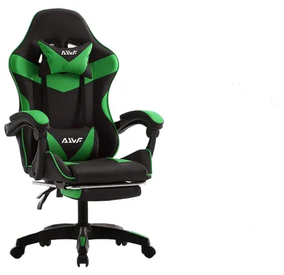Image de Siège de jeu ergonomique - Fauteuil de jeu - Siège de bureau - Fauteuil de jeu noir - Siège de course
