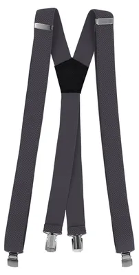 Produktbild von Fabio Farini - 1 Stück Schmales Y-Design mit 2,5cm Breite verstellbar mit extra starken Clipverschluss, Grau