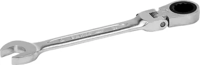 Produktbild von Bahco 14-mm-Knarren-Ring-Maulschlüssel mit Gelenkkopf, verchromt, 160 mm