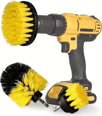Produktbild von Set mit Reinigungsbürsten 3 Stück - Schwarz/Gelb KP36344