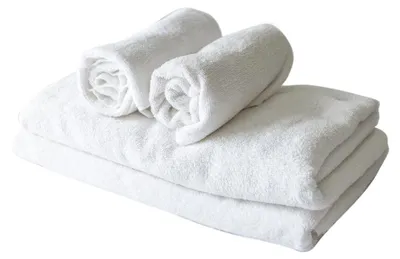 Produktbild von Handtuch - Badetuch - Weiß - 70x140cm - Baumwollhandtuch - 550 Gsm - Handtuch