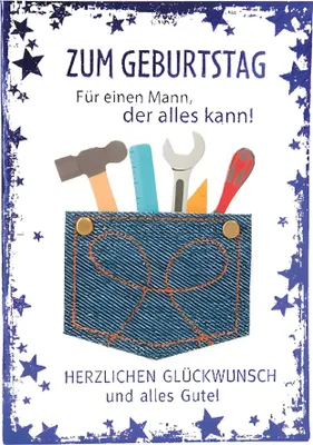 Produktbild von Depesche Klappkarten Elegance Sortierung : Zum Geburtstag Für einen Mann, der alles Klappkarten Elegance Sortierung Neu: Zum Geburtstag Für einen Mann, der alles