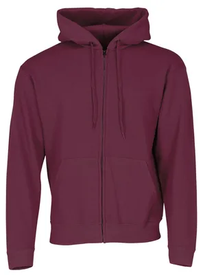 Produktbild von CLASSIC HOODED SWEAT JACKET | Uni Kapuzenjacke mit verdecktem Reißverschluss, Baumwolle-Polyester-Mix, doppelte Kapuze & Vordertaschen