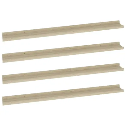 Image de vidaXL Wandregale 4 Stk. Sonoma-Eiche 100x9x3 cm