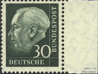 Produktbild von Briefmarken BRD (BR.Deutschland) 1960 Mi 259y Seitenrandstück postfrisch Heuss
