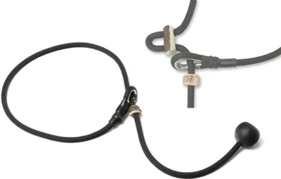 Produktbild von Mystique® Field trial Kurzführer 6mm mit Zugbegrenzung schwarz 80cm