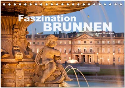 Produktbild von Faszination Brunnen (Tischkalender 2025 DIN A5 quer), CALVENDO Monatskalender