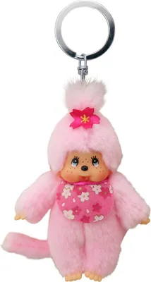 Produktbild von Kirschblüten-Mädchen | 10 cm Monchhichi Sekiguchi | Schlüssel-Anhänger