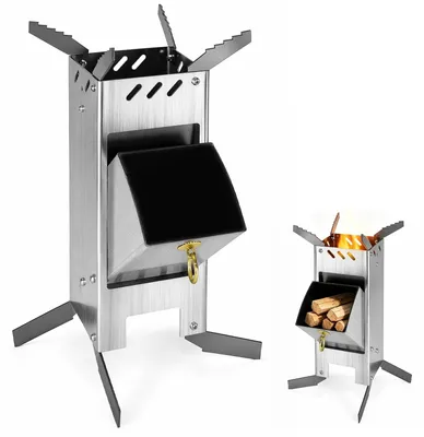 Produktbild von Solidchoice – Robuster Raketenofen aus massivem Stahl für den Außenbereich