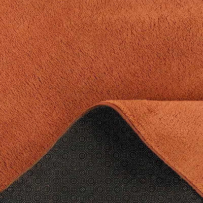 Produktbild von Moderner Wohnzimmer Teppich Kurzflor Waschbar Weich Felloptik Anti-Rutsch Grösse 120x160 cm