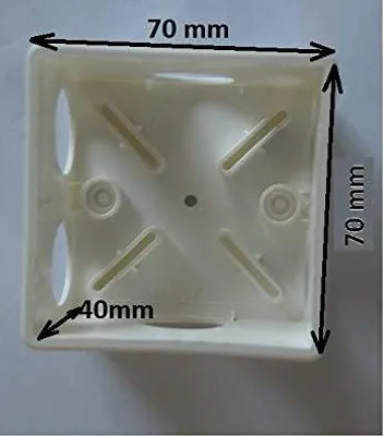 Produktbild von Einbaudose Unterputzdose Montagedose 70x70 mm ohne Schraubenlöcher ohne Decke