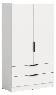 Produktbild von xonox.home Wäscheschrank Kopenhagen weiß B/H/T: 80x140x37 cm
