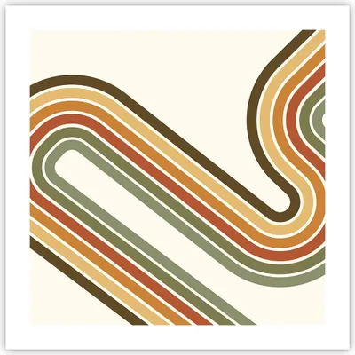 Produktbild von Poster - Poster ohne Rahmen - Abstraktion Weg Gürtel - 50x50 cm - Wand Bild - Wanddeko - Wandbilder - Kunstposter - Wandposter - Bilder - Kunstdruck - Wanddekoration - Wandbild - P2XAC50x50-4425