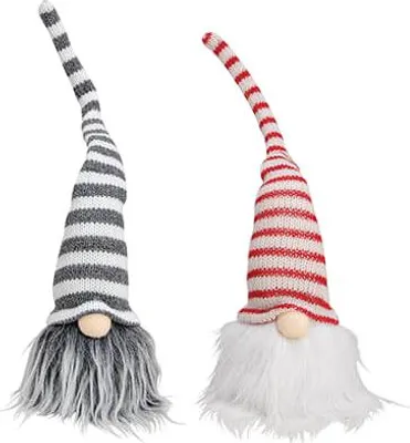 Imagen del producto de 2 pequeños gnomos navideños coloridos, 33 cm, 2 uds.