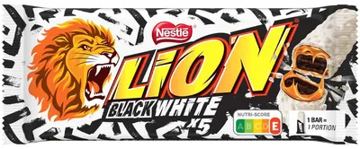 Immagine prodotto di Lion White barrette incartate con caramello e cioccolato 5x30g