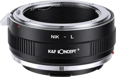 Zdjęcie produktu dla Adapter obiektywu K&F Concept z mocowania Nikon F na L do ręcznego ustawiania ostrości