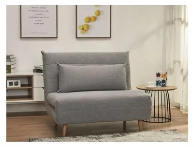 Image de Fauteuil convertible - L 105 x P 90 x H 80 cm - Gris