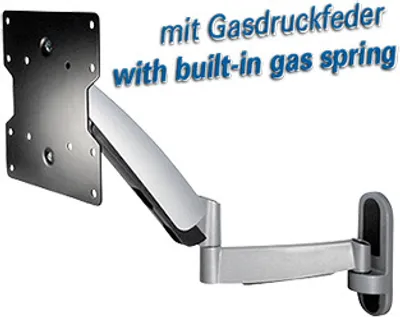Produktbild von Transmedia Vollbeweglicher Wandhalter für Flach-Bildschirme; für Bildschirme 23-42 (58-107cm) Belastung: 2,5-20 kg Wandabstand: 55-580 mm, HL 11-2