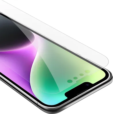 Immagine prodotto di Cadorabo pellicola blindata per Apple iPhone 14 pellicola protettiva in vetro temperato trasparente di protezione del display