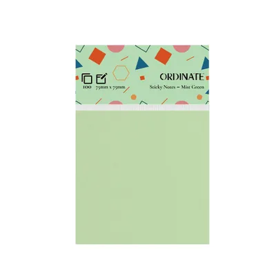 Produktbild von Ordinate-Mist Green | Sticky Notes | Palette Collection | 100 Blatt pro Blatt, 75 mm x 75 mm, Haftnotizen | Notizzettel für Notizen