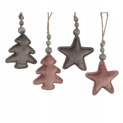 Imagen del producto de Adornos para el árbol de Navidad, mezcla de terciopelo