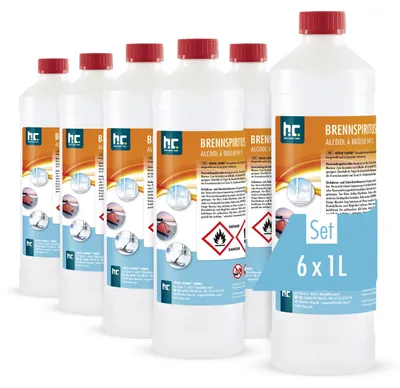 Produktbild von 6x 1 L Brennspiritus 94%