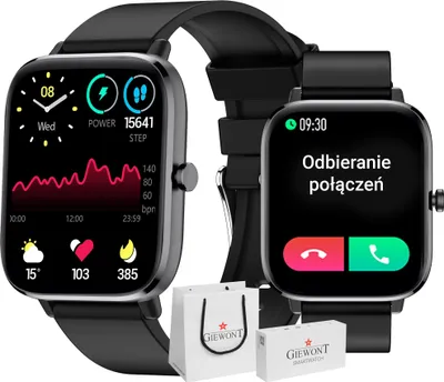 Image de Giewont Dynamic SmartCall GW230-2 Smartwatch - Carbon/Carbon