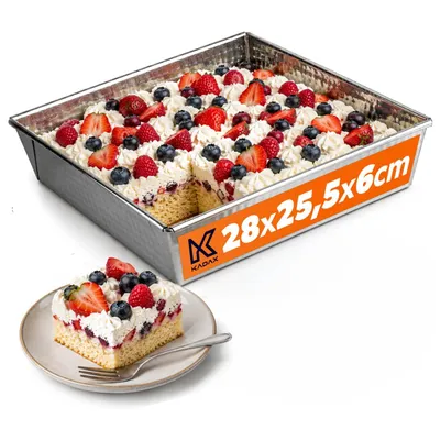 Zdjęcie produktu dla KADAX Blacha Forma Do Pieczenia Ciasta Fakturowana 28cm