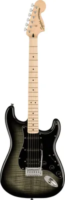 Produktbild von Fender Squier Affinity Stratocaster FMT MN HSS Black Burst