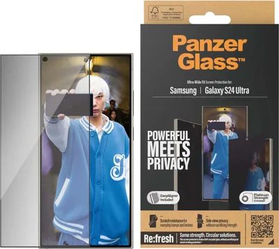 Immagine prodotto di PanzerGlass ® Privacy Screen Protector Samsung Galaxy S24 Ultra | Ultra-Wide Fit con. EasyAligner