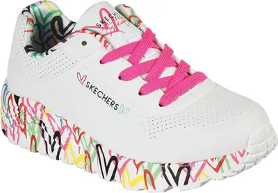 Produktbild von Skechers Uno Lite Lovely Luv Weiß WMLT Größe EU 29