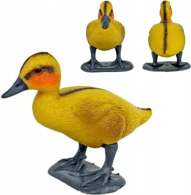 Image de Caneton debout Statuette de jardin décorative 18 x 13,5 cm