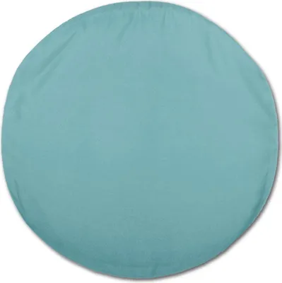 Produktbild von Dekokissenhülle ohne Füllung Türkis Ø 30 cm – Kissenhülle Ellen aus Polyester, mit Reißverschluss, waschbar, für Wohn- und Schlafzimmer