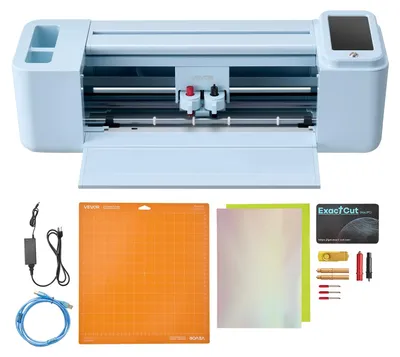Produktbild von VEVOR Vinylschneidemaschine, 305 mm, Tasten- und Bildschirmgesteuertes Vinylschneider, 20000+ Eingebaute Designressourcen, Kompatibel mit Mac, Windows, Android und iOS, zum Erstellen von Individuellen Bastelkarten, Einzelartikel-a, Bildschirmsteuerung-a