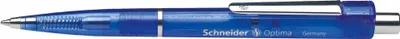 Image de Schneider SN3403 Stylo à bille rétractable Optima - M, bleu (indélébile)